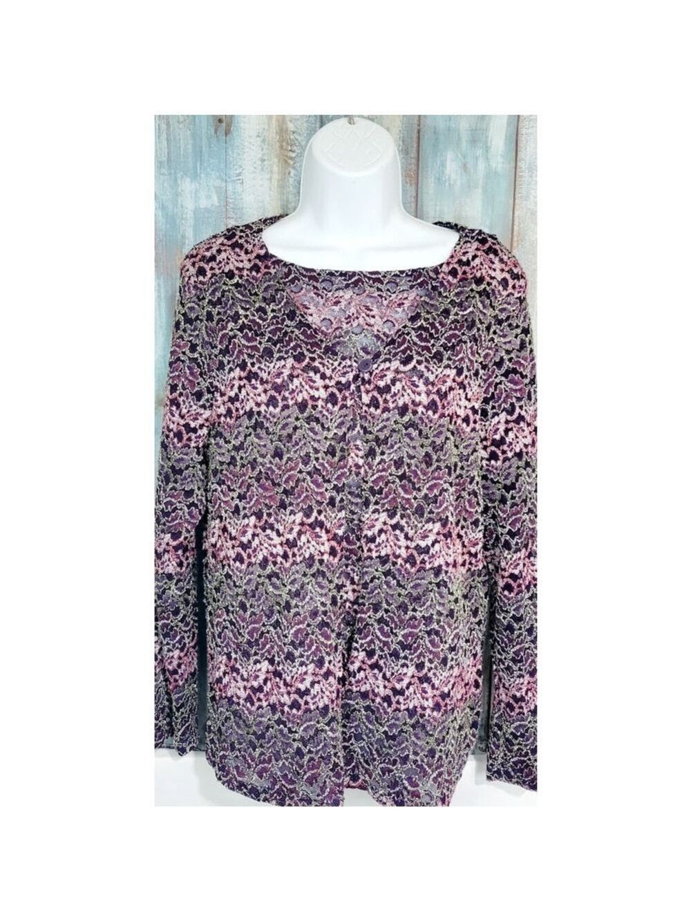 Fashion Bug Sheer Lace Top Jacket Size Small Medium